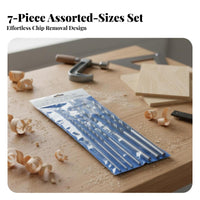 7 Pieces High Hardness 300mm Wood Drill Bit Set Fast Cutting 300mm Brad Point Long-Lasting for Woodworkers, Furniture Making, Workshop