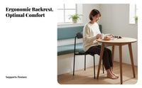 Nordic Design Minimalist Metal Frame Chair Space Saving Armless Side Chair Small Footprint Dining Seat Long-Lasting for Cafe Owners, Renters, Homeowners, Restaurant, Kitchen, Living Room, Home Office