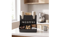 Coffee Station Organizer Vertical Cup Organizer with Compartments Long-Lasting