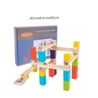 52 Pieces Hand-Eye Coordination Marble Track Building Blocks Educational Marble Track Building Toy Develops Fine Movement Skills