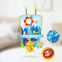 Sensory Car Seat Toy with Teether Adjustable Hanging Activity Center Detachable Stroller Arch Travel-Friendly for Infants, Babies, Newborns, Road Trips
