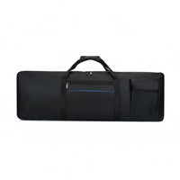 Waterproof Padded Keyboard Case Adjustable Shoulder Straps Digital Piano Carrying Bag Multiple Pockets for Students, Storage