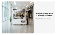 Long-Lasting Iron Frame Mobile Food Cart 360° Swivel Casters Rolling Market Stall Spacious Countertop Rolling Snack Stand Large Storage Space for Street Vendors, Small Business Owners, Event Organizers, Night Markets, Shopping Malls, Supermarkets