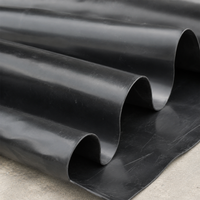 HDPE Pond Liner 1mm, Fish-Safe and Durable Pond Liner 6x8m, Waterproof Black Pond Tarpaulin for Stream and Ornamental Pond