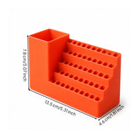 Molded One-Piece Screwdriver Bit Storage Holder ABS Plastic 6.35 Mm Bit Holder Open-Top