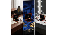 Wooden Woodwind Accessory Case with Hygrometer Sheltering Woodwind Accessory Storage Case with Elastic Retainers Portable