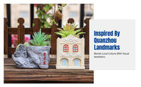 Quanzhou Souvenir Resin Flower Pot, Modern Planter for Home Garden Decor