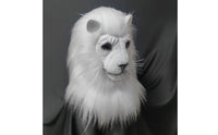 Lion Headpiece with Mane Realistic Lion Head Headpiece Latex for Theater Performances