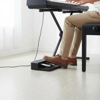 Universal Triple Pedal Unit Gold Plated Pedals Electric Piano Sustain Pedal Musical Instrument Accessory for Pianists, Music Practice, Home Studio, Stage Performance