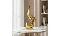 Flame Sculpture Modern Abstract Sculpture Contemporary Flame Statue for Art Lovers