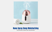 Facial humidifier, Upgraded Nano Spray, Hot & Cold Triple Spray, Deep Hydration, Home Skincare
