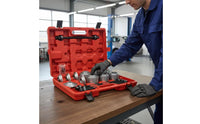 Bushing Tool Kit with Carrying Case Universal Pull and Press Sleeve Kit Bushing Removal Tool for Mechanics, Garage