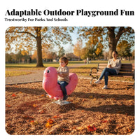 Easy-Grip Handles CreatureShaped Bouncy Ride Fun designs coil rider Built-in Footrests Playground Equipment vibrantly Colored for Toddlers, Preschoolers, Parents, Kindergarten, Schoolyard, Community Space, Backyard