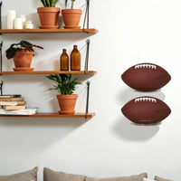 2 Pieces Clear Finish Wall-Mounted Ball Holder Included Screws Acrylic Ball Holder Rack