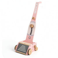 Toy Vacuum Cleaning Machine Interactive Wooden Toy Vacuum Child-Sized for Young Children, Daycare