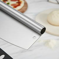 Multifunctional Stainless Steel Pizza Cutter Long-Lasting Baking Tool Ergonomic Handle for Commercial