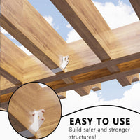 25-Pack 2x4 Joist Hangers with Screws Galvanized Face Mount Wood Beam Brackets