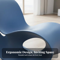 Nordic Design Sled Base Rocking Chair designer-inspired Single Armchair Minimalist Aesthetic Indoor Furniture Padded Armrests for Adults, Homeowners, Book Lovers, Living Room, Lounge, Bedroom, perusing corner