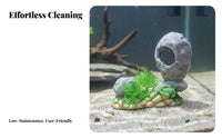 Fish Tank Landscape Stone Realistic Design Simulation Rockery Ornament Freshwater and Saltwater Aquarium Resin Rockery for Bonsai Landscaping
