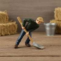 16 Pieces Farm People Model Set Colored Scene Mini People Detailed Miniature Realistic Farm Figures