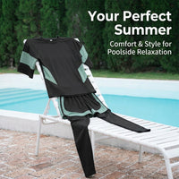 Two Piece Swimsuit for Plus Size Women Seeking a Modest Design Polyester Loose Fit for Water Sports, Wire Padded Support, 6XL Student Hot Spring Set