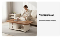 Minimalist Design NimbusShaped Table mid-20th-centurymid-20th-century-era Modern design Household Furniture even Rounded Edges Easy Assembly for Apartment Dwellers, Families with Children, Living Room, Home Decor, Bedroom, Reception Area