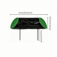 Wood-Grain Golf Tee Marker with Ground Spike Secure Golf Tee Marker Slim Lightweight for Golfers