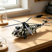 Naval Sovereign Helicopter Model with Navy Markings Detailed Helicopter with Main Rotor Toy for Collectors