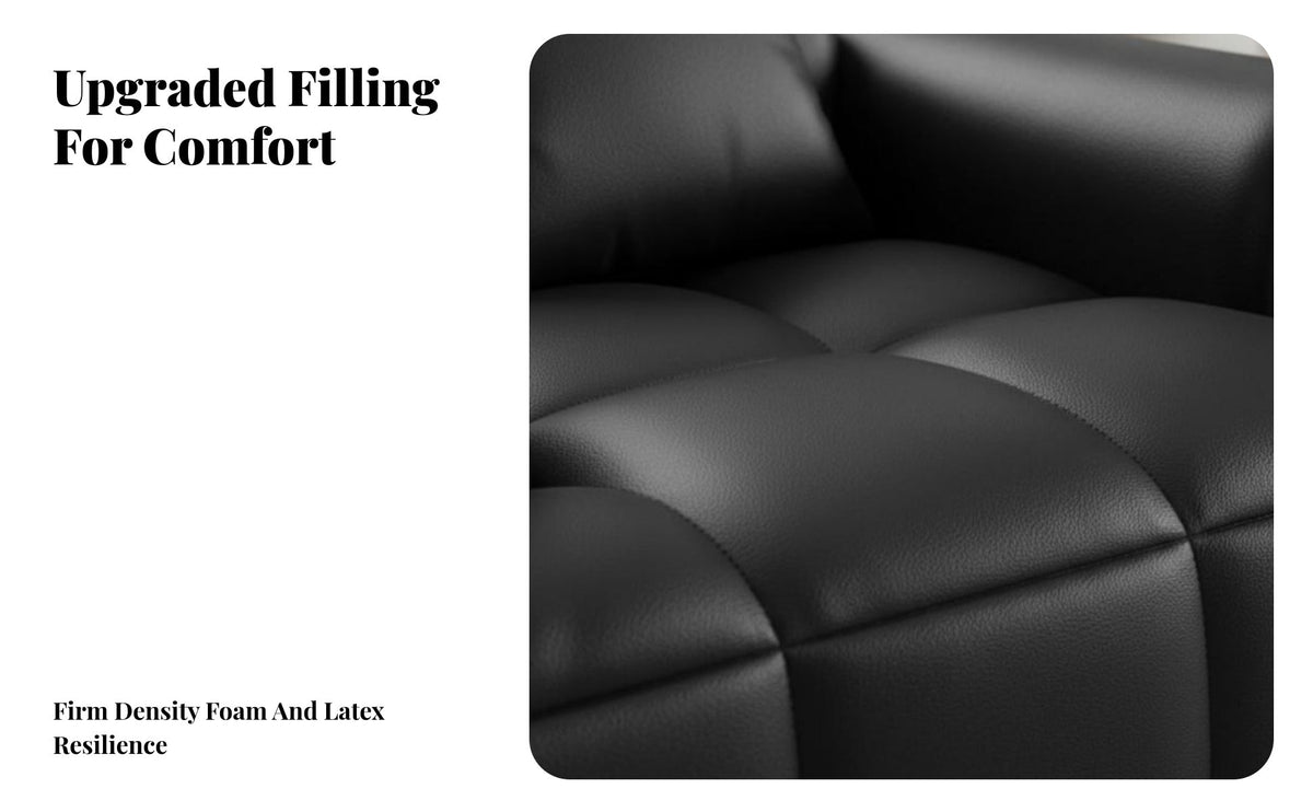 Minimalist design plush sectional Sofa Italian Inspired Living Room Seating Wabi-Sabi Aesthetic Multi-Person Couch Lowsilhouette for Apartment Dwellers, Interior Design aficionados, Young Adults, Modern Home, Small Spaces, Bedroom