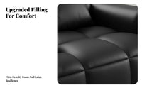 Minimalist design plush sectional Sofa Italian Inspired Living Room Seating Wabi-Sabi Aesthetic Multi-Person Couch Lowsilhouette for Apartment Dwellers, Interior Design aficionados, Young Adults, Modern Home, Small Spaces, Bedroom