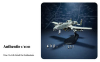 1/100 Scale 1/100 Scale Close Air Support Model Collector's Item 1/100 Scale Close Air Support Model Warplane II Diecast