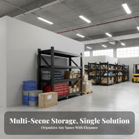 Heavy Duty Storage Rack Stable and Warehouse Goods Rack 2400 Load Capacity Multi-Layer Metal Shelf for Workshop, Basement, Pantry