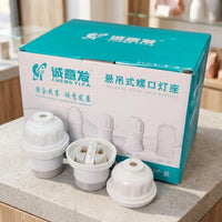 Ceiling Light Fitting for Reliable Garage Lighting, Ceramic Porcelain E27 Lamp Holder with Screw Base, Heat Resistant Bulb Holder, E27 Lamp DIY