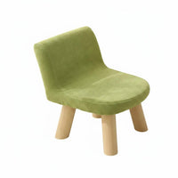 Removable Washable Cover Upholstered Kids Chair with Backrest Stable and Sturdy Toddler Low Stool with Back Support Kids Floor Chair for Toddlers, Bedroom, Playroom, Entryway