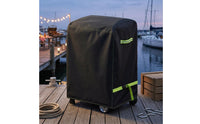 420D Oxford Material Black Grill Cover PU Coated Rectangular Grill Cover Full Coverage Weather Protector Drawstring Bottom for Outdoor