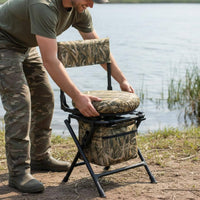 Fishing Chair Storage Bag Folding Fishing Stool Backrest Outdoor Equipment for Hunters