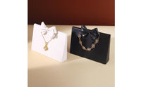 Elegant Design Necklace Display Stand Professional Presentation Bowknot Necklace Display Stand Lightweight Slanted Charm Holder Sturdy for Girls, Shop Counter, Showcase, Dressing Table