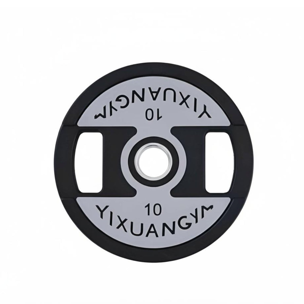 Rubber Coated PEV Barbell Plate, Hand Grip Weight Plate, Commercial & Home Gym, Large Hole, Strength Training Accessory
