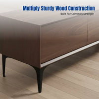Modern Minimalist TV Cabinet & Coffee Table Set, Nordic Style, Multi-Functional Storage, For Small Apartments