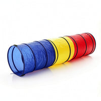 Foldable Collapsible Play Tunnel Colorful Kids Tunnel with Rainbow Design Lightweight Crawl Tube Portable for Toddlers, Children, Playroom, Backyard, Preschool