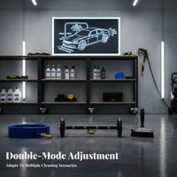 16 Inch Underbody Washer Quick Join 4-Nozzle Chassis Cleaner Construction Rolling Car Underbody Washer for Rough-Terrain Vehicle Cleaning