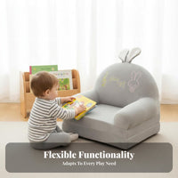 Foldable adaptable Lounger Chair Soft and Comfortable Fold-extendable creature Sofa Child-Safe closure kids' Furniture Machine cleanable Cover for Toddlers, Parents, literature Corner, Playroom, Nursery, Living Room