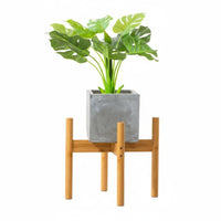 Minimalist Design Cross-Bracket Pot Stand Stable Structure Floor Plant Support Polished Finish House Decoration Easy Assembly for Gardeners, Homeowners, Interior Decorators, Balcony, Living Room, Indoors, Bedroom