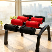 Low-Profile Back Stretcher with Rollers Comfortable Arched Back Stretcher Compact Equipment Portable for Home Exercise