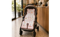 Single-Piece-Piece Stroller Seat Cushion Pad Stitched Quilted Stroller Cushion Binding Border Seat Liner Insert Padded