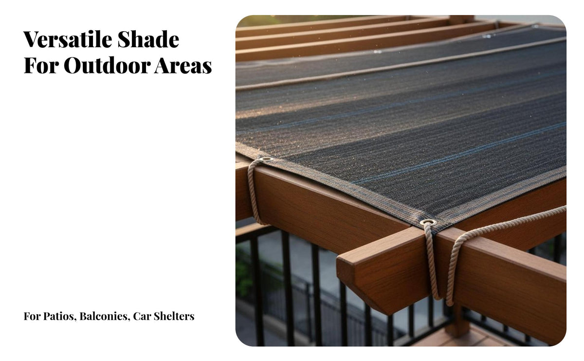 Sunblock Mesh Heat Insulation Sunblock Mesh Net Protection Netting for Gardeners, Balcony, Carport