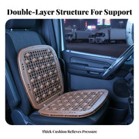 Massaging Plastic Massage Seat Cushion Breathable Cooling Car Seat Pad Heat Insulating for Truck Drivers, Commuters, Summer, Long Drives