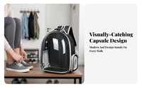 Portable Space Capsule Pet shoulderpack Breathable Do and Me viewing port Pet shoulderpack pet shoulderpack for feline Owners, Journobservers, veterinarianerinarian Visits, Public Transport, Outdoor Activities, Hiking