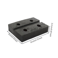Rubber Lift Pad Heavy-Duty Hoist Support Pads Wear-Resistant Rubber Block with Holes for Garage