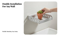 Hexagonal surface holder Easy to Install surface-mounted Shelf Sturdy for Bathroom, Renters